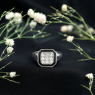 Vintage Style Diamond Engagement Ring for Men Natural - ( HI-SI ) - Rosec Jewels