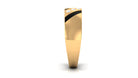 Natural Diamond Mens Wedding Band with Black Enamel Natural - ( HI-SI ) - Rosec Jewels