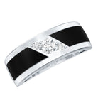 Classic Moissanite Mens Wedding Band Ring D-VS1 - Rosec Jewels