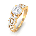 Certified Moissanite Designer Engagement Ring for Women D-VS1 - Rosec Jewels