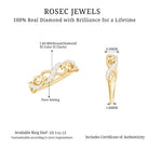 Certified Diamond Infinity Band Ring Natural - ( HI-SI ) - Rosec Jewels