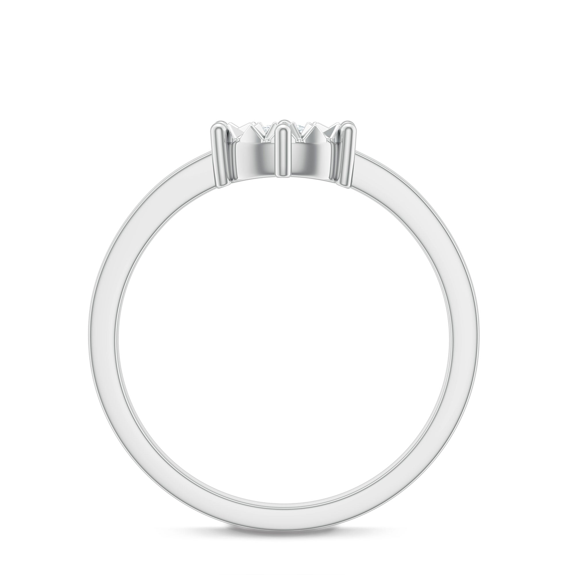 Rosec Jewels-Natural Diamond Promise Ring in Illusion Setting