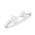 Certified Natural Diamond Cuff Ring for Women Natural - ( HI-SI ) - Rosec Jewels