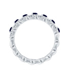Rosec Jewels-Natural Blue Sapphire Infinity Band For Anniversary