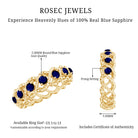 Rosec Jewels-Natural Blue Sapphire Infinity Band For Anniversary