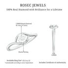Certified Real Diamond Minimal Promise Ring for Women Natural - ( HI-SI ) - Rosec Jewels
