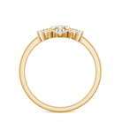 Natural Diamond Cluster Engagement Ring in Illusion Setting Natural - ( HI-SI ) - Rosec Jewels