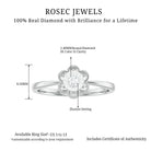 Rosec Jewels-Miracle Plate Real Diamond Flower Promise Ring