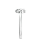 Rosec Jewels-Miracle Plate Real Diamond Flower Promise Ring