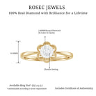 Rosec Jewels-Miracle Plate Real Diamond Flower Promise Ring