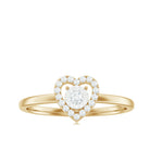 Certified Real Diamond Heart Promise Ring Natural - ( HI-SI ) - Rosec Jewels