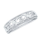 Vintage Looking Diamond Band Ring for Women Natural - ( HI-SI ) - Rosec Jewels