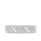 Vintage Looking Diamond Band Ring for Women Natural - ( HI-SI ) - Rosec Jewels