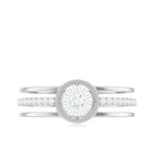 Certified Natural Diamond Engagement Ring for Women Natural - ( HI-SI ) - Rosec Jewels