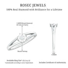 Rosec Jewels-Natural Diamond Engagement Ring with Split Shank