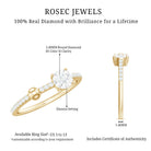 Certified Real Diamond Promise Ring for Valentines Natural - ( HI-SI ) - Rosec Jewels