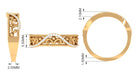 Rosec Jewels-Vintage Inspired Real Diamond Wedding Band