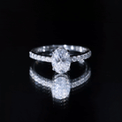 Certified 6X8 MM Lab Grown Diamond Oval Engagement Ring Lab - ( EF-VS ) - Rosec Jewels