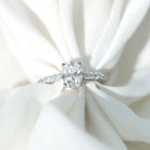 Certified 6X8 MM Lab Grown Diamond Oval Engagement Ring Lab - ( EF-VS ) - Rosec Jewels
