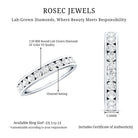 Certified Lab Grown Diamond Eternity Ring in Channel Set Lab - ( EF-VS ) - Rosec Jewels