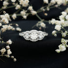 Certified Lab Grown Diamond 3 Stone Engagement Ring Lab - ( EF-VS ) - Rosec Jewels