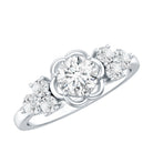 Certified 6 MM Lab Grown Diamond Engagement Ring Lab - ( EF-VS ) - Rosec Jewels