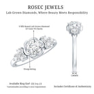 Certified 6 MM Lab Grown Diamond Engagement Ring Lab - ( EF-VS ) - Rosec Jewels