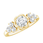 Certified 6 MM Lab Grown Diamond Engagement Ring Lab - ( EF-VS ) - Rosec Jewels