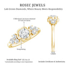 Certified 6 MM Lab Grown Diamond Engagement Ring Lab - ( EF-VS ) - Rosec Jewels