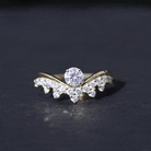 Certified Lab Grown Diamond Designer Engagement Ring Lab - ( EF-VS ) - Rosec Jewels