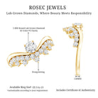 Certified Lab Grown Diamond Designer Engagement Ring Lab - ( EF-VS ) - Rosec Jewels