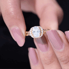 Rosec Jewels-Lab Grown Diamond 6X8 MM Oval Engagement Ring For Women