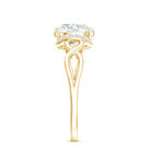 Rosec Jewels-Lab Grown Diamond 6X8 MM Oval Engagement Ring For Women