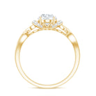 Rosec Jewels-Lab Grown Diamond 6X8 MM Oval Engagement Ring For Women
