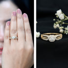 Certified Lab Grown Diamond Vintage Style Engagement Ring Lab - ( EF-VS ) - Rosec Jewels