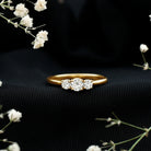Rosec Jewels-Lab Grown Diamond Minimal 3 Stone Engagement Ring