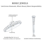 Rosec Jewels-Lab Grown Diamond Classic Engagement Ring With Side Stones