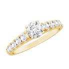 Rosec Jewels-Lab Grown Diamond Classic Engagement Ring With Side Stones