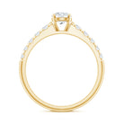 Rosec Jewels-Lab Grown Diamond Classic Engagement Ring With Side Stones