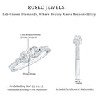 Certified Lab Grown Diamond Minimal Engagement Ring Lab - ( EF-VS ) - Rosec Jewels