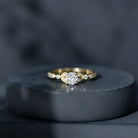 Certified Lab Grown Diamond Minimal Engagement Ring Lab - ( EF-VS ) - Rosec Jewels
