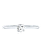 Lab Grown Diamond Solitaire Promise Ring For Women Lab - ( EF-VS ) - Rosec Jewels