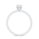 Rosec Jewels-Lab Grown Diamond 5 MM Solitaire Engagement Ring with Side Stones