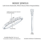 Certified Lab Grown Diamond Classic Solitaire Engagement Ring Lab - ( EF-VS ) - Rosec Jewels