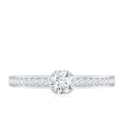 Certified Lab Grown Diamond Minimalistic Engagement Ring Lab - ( EF-VS ) - Rosec Jewels
