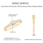 Certified Lab Grown Diamond Minimalistic Engagement Ring Lab - ( EF-VS ) - Rosec Jewels