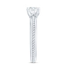 Certified 0.4 Carat Lab Grown Diamond Round Solitaire Promise Ring Lab - ( EF-VS ) - Rosec Jewels
