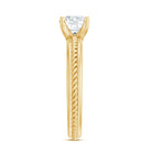 Certified 0.4 Carat Lab Grown Diamond Round Solitaire Promise Ring Lab - ( EF-VS ) - Rosec Jewels