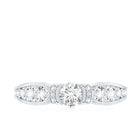 Certified Lab Grown Diamond Minimalist Engagement Ring Lab - ( EF-VS ) - Rosec Jewels