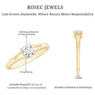 Rosec Jewels-Lab Grown Diamond 5 MM Solitaire Promise Ring With Split Shank